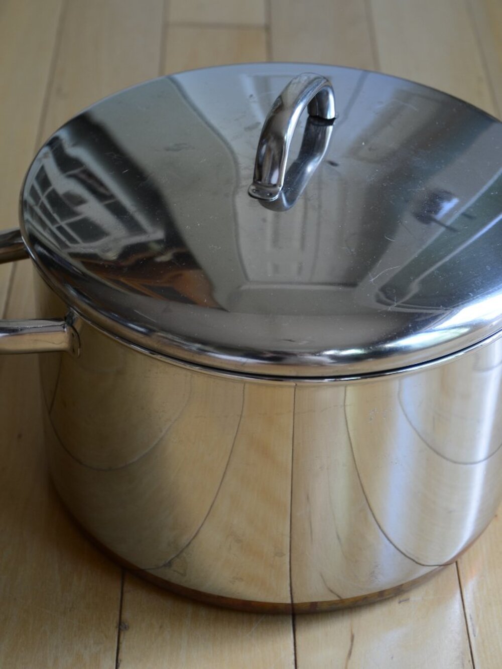 6 Qt Revere Ware Copper Bottom Pot With Lid